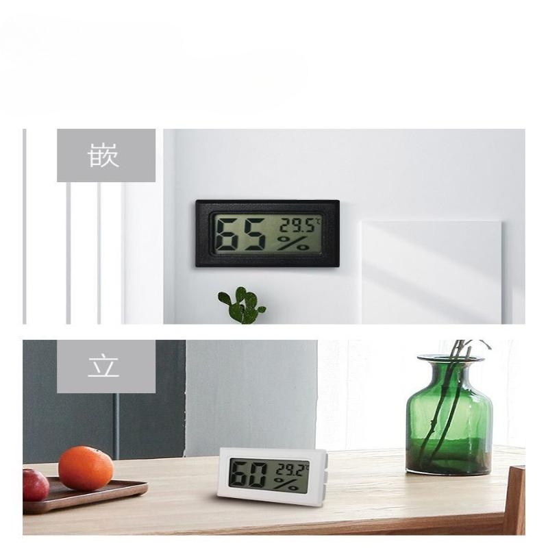 1 Pc Temperature and Humidity Digital Display Mini Type Electronic Temperature and Humidity Meter Climbing Pet Box Temperature and Humidity Meter