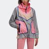 Adidas X Stella McCartney Color Block Half Zip Loose Pullover Jacket Women Jackets Pearl-Pink H59961