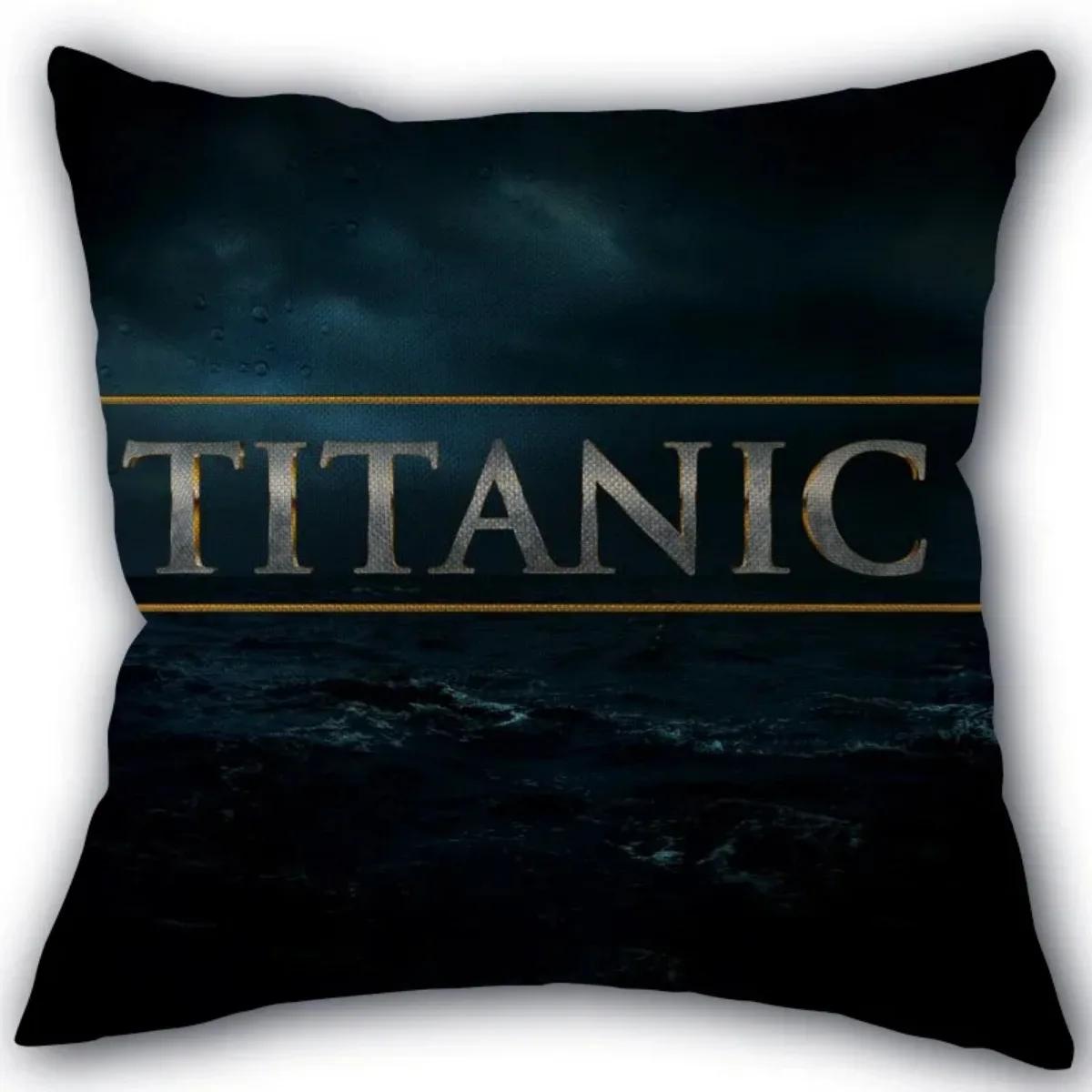 

Нова індивідуальна наволочка для телевізора Титанік, бавовняна тканина, квадратна наволочка на блискавці 45X45 см, весільна декоративна наволочка 30x30cm