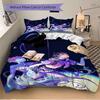 3pcs Butterfly Dreams Valorant Home Bedding Set-Fantasy Floral Decor for Bedroom, Living Room, Hotel, Festival Gift, Travel, Daily Use120202