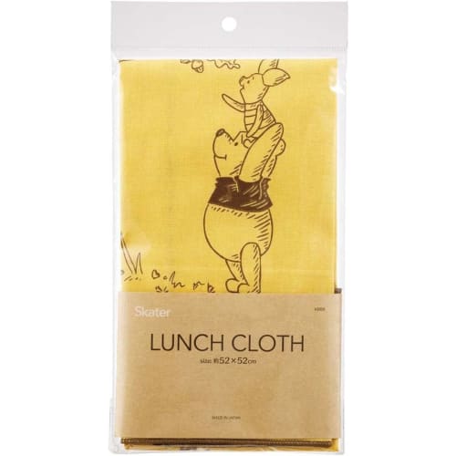 Skater Lunch Cloth, Large Size, 52 x 52 cm, Made in Japan, Disney Winnie the Pooh Honey Design, KB56-A