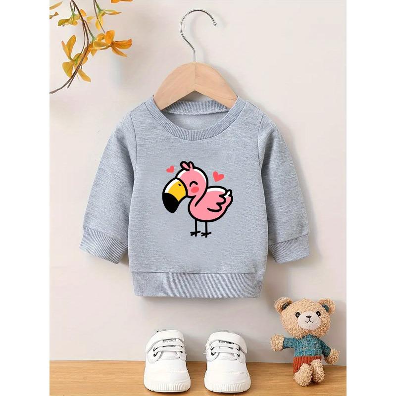 European Size A Brightly Colored Print Pattern, a Comfortable And Skin-Friendly Round-Neck Sweatshirt for Baby Unisexs, Perfect for Everyday Wear