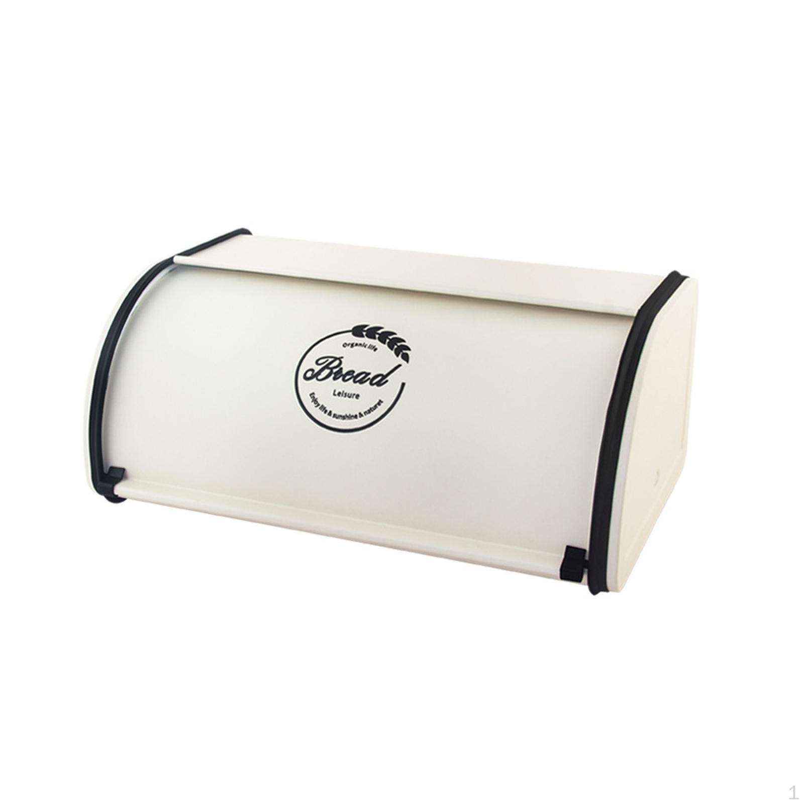 

Хлебница с крышкой, декоративные коробки-органайзеры для офиса, ресторана, кухонного шкафа White L