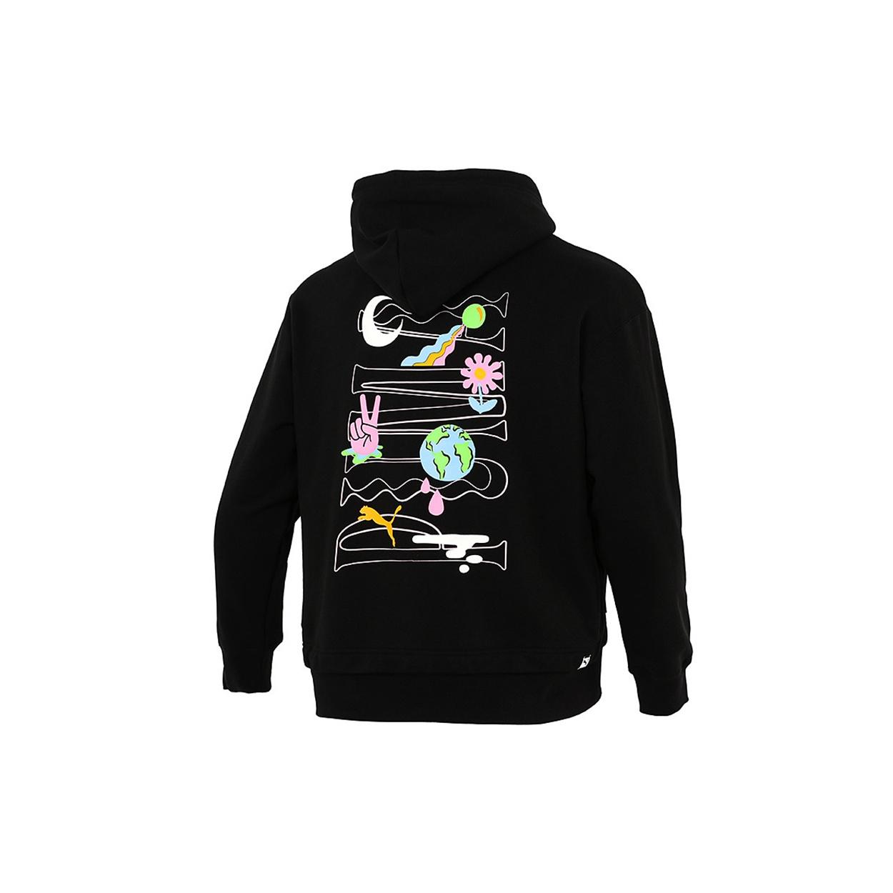 PUMA Back Logo Printing Sports Black Men s 533038-01 S