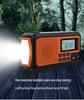 Solar-Powered Multi-Function Emergency Radio and Flashlight with Hand Crank and Power Bank