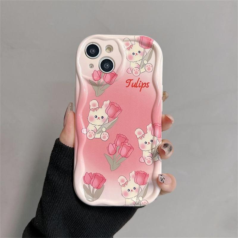 Pink Heart Tulip Flower Case For Infinix Note 40 30 Pro Zero 30 Hot 40i 30i 30 Play Smart 8 Tecno Spark 20 Cover Soft Capa