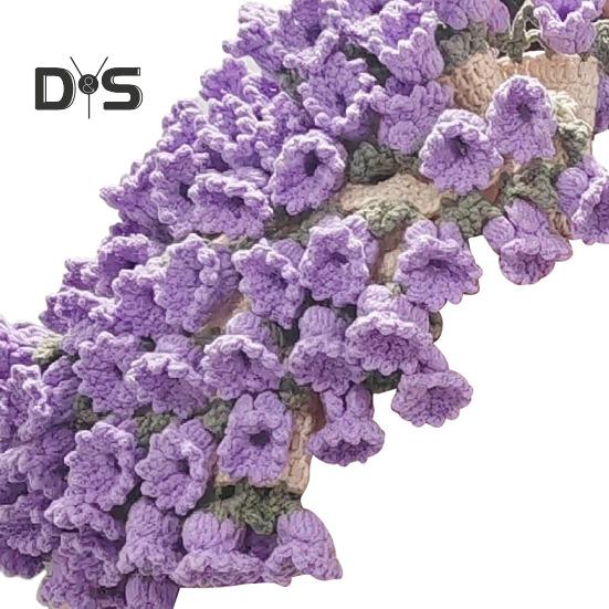 Gehäkelte Blumendecke, handgefertigt, Rosenstraußdecke, Maiglöckchen, gehäkelte Blumenstraußdecke für Sofa, Bett, Couch, Heimdekoration