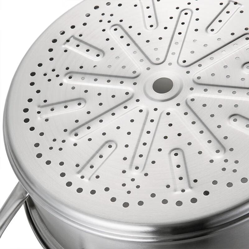 DESLON 28cm 2-lagiger Edelstahl-Dampfgarer Topf