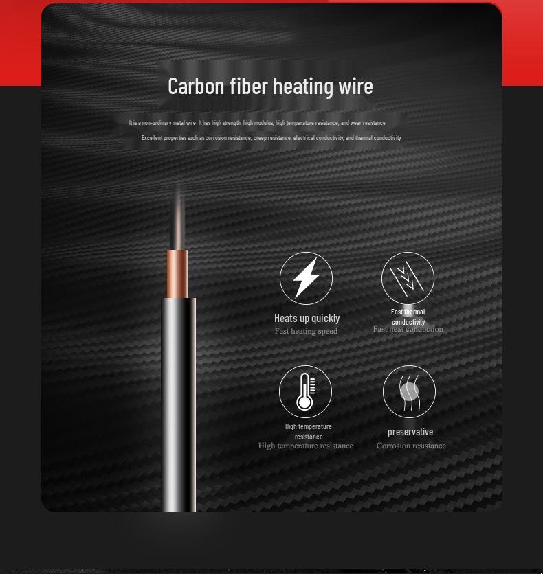 Plus-Size Intelligent Temperature Control Heating Vest with Nine Heating Zones