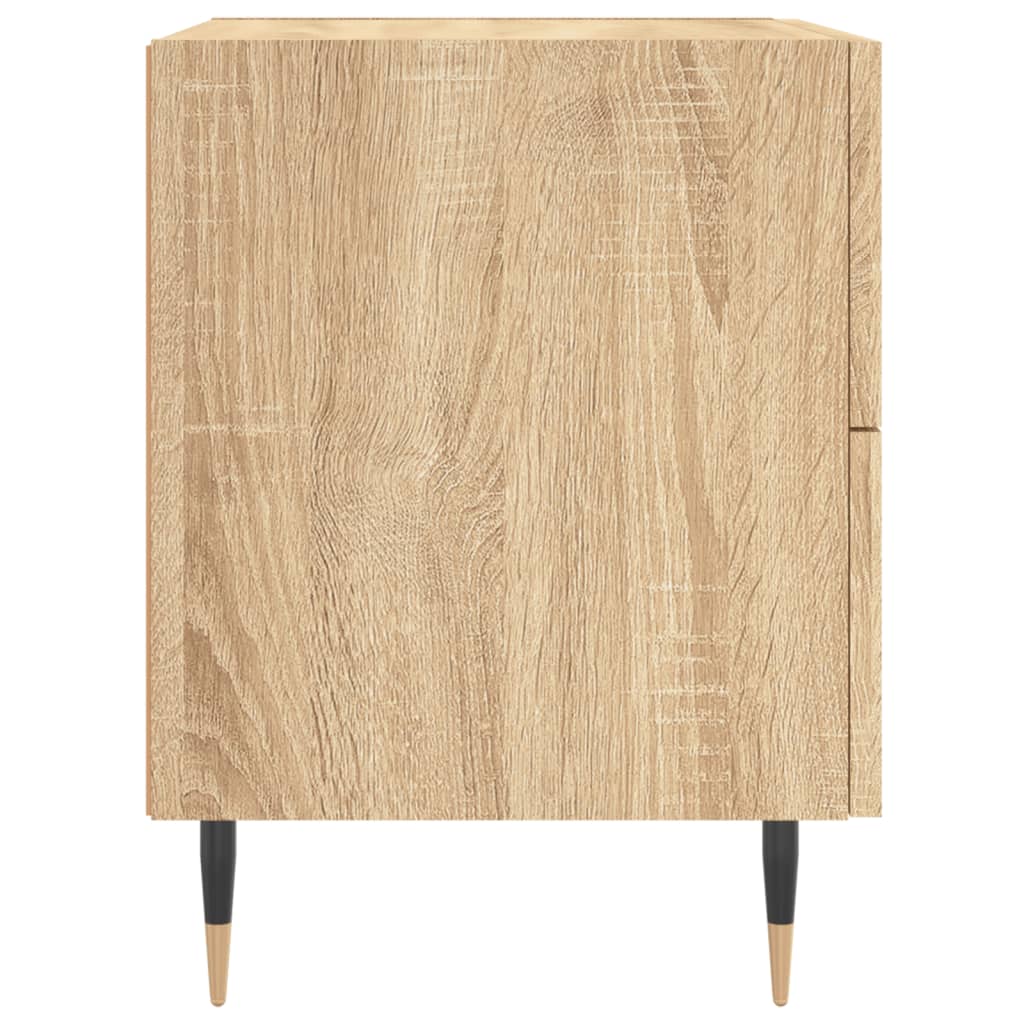 Nightstands (2 pcs) Sonoma Oak Finish 40 x 35 x 47.5 cm Engineered Wood