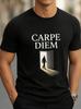 Camiseta Gráfica Carpe Diem Camiseta com Estampa de Silhueta de Portal Inspirador Camiseta Unissex