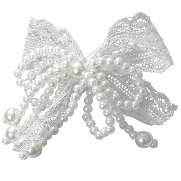 2Pcs Pearls Embellished Shoe Buckles Clips Easy Installation Footwear Decorations Accessories For Women Sneakers Sandals