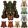 2D Flat Tiger Tiger Carpet Non Slip Creative Floor Mat Retro Area Rug  For Children