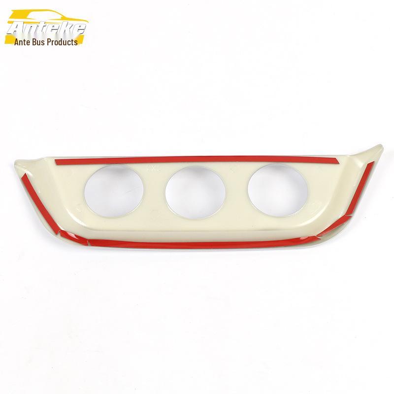 DX3 Air Conditioning Switch Decorative Frame: Electroplated Center Console Button Adjustment Sequin Sticker