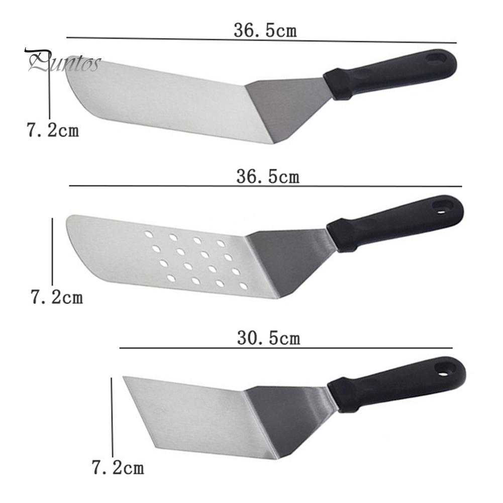 Puntos Küche Edelstahl Steak gebraten Schaufel undichte Spachtel Pizza Peel Spaten Werkzeug