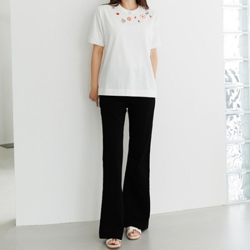 Dedra Lumion Bead Embroidery T shirT Tbf3050