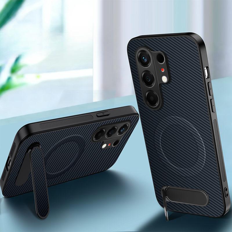 For Tecno Camon 50 Case Support Wireless Charging Bracket Texture Hard Case Explosion Proof & Shock Absorbing Design Back Cover
