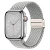 Geflochtenes Solo Loop-Armband aus Nylon für Apple Watch Band Ultra2 49 mm 9 8 7 41 mm Metall-Magnetarmband 45 mm 6 5 4 SE 44 mm verstellbarer elastischer iWatch-Gurt