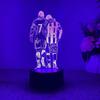 Светильник Роналду и Месси футболист 3d-лампа ночник Ronaldo Messi акрил 19,8 см