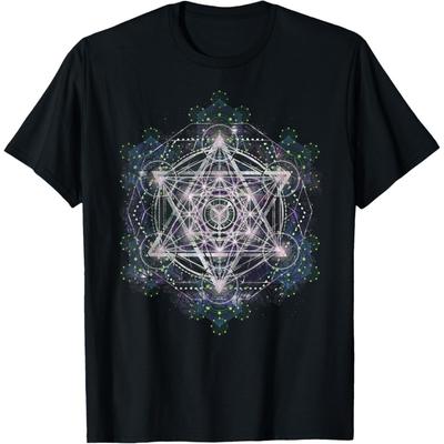 Metatron Cube Sacred Geometry Shirt - Spiritual Yoga T-shirt T-Shirt(1)