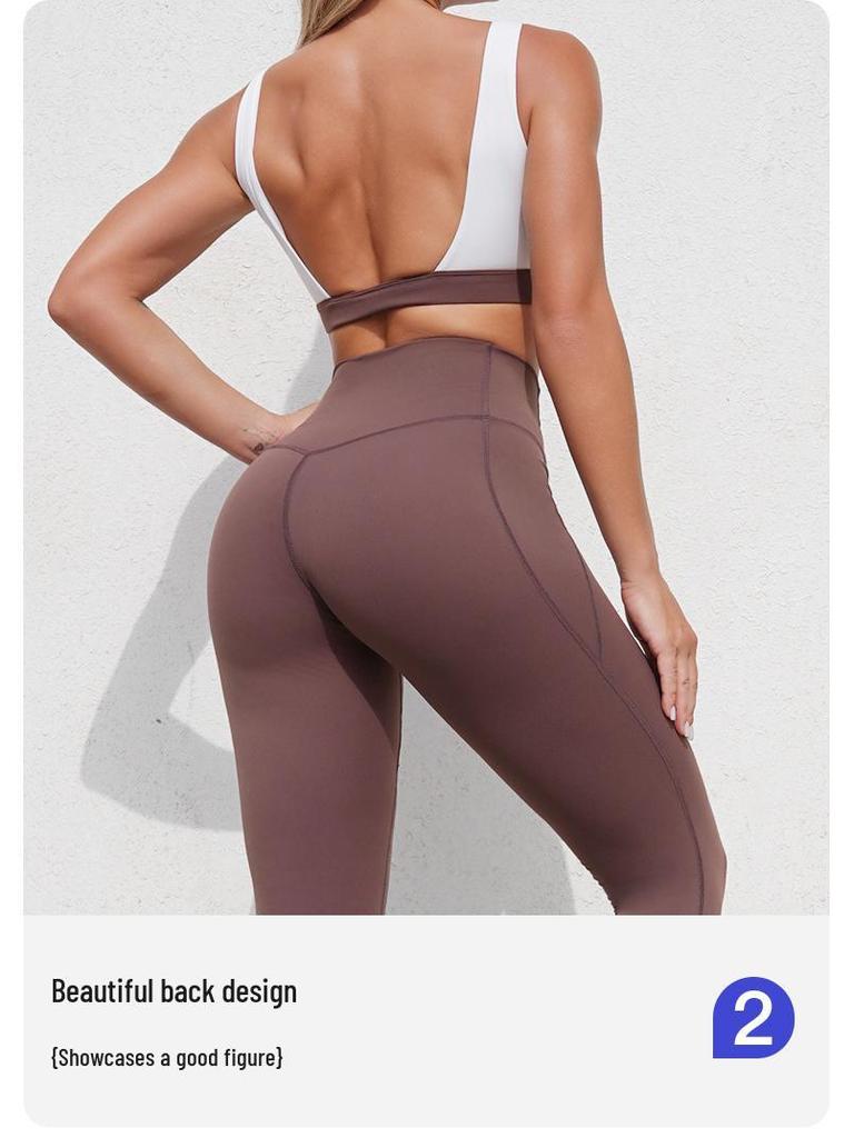 Cross-Border High-Waist Yoga Set: Quick-Dry Sports Bra & Long Pants