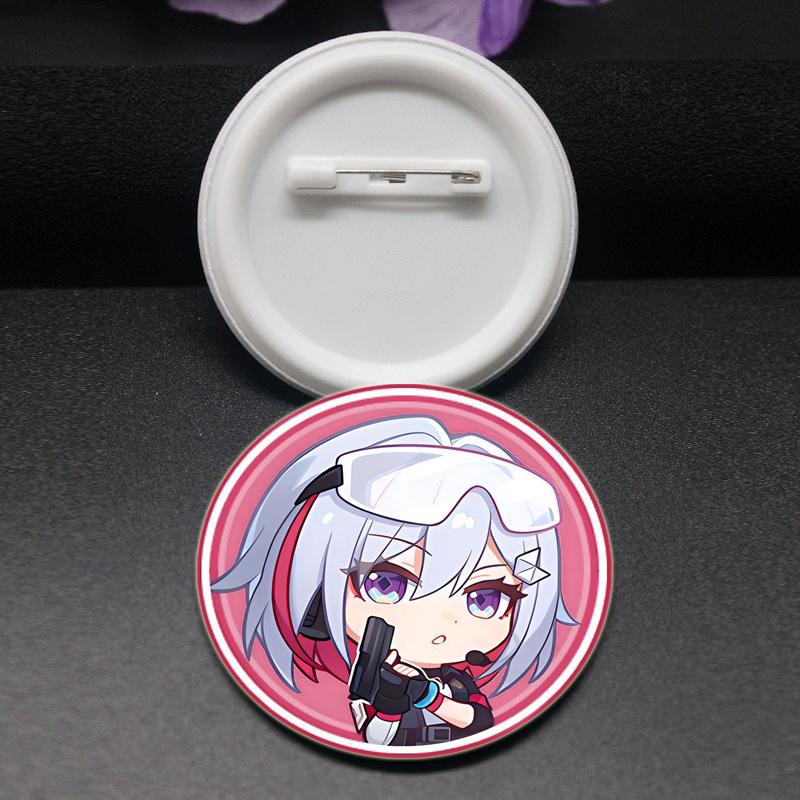 32/44/58mm Honkai Star Rail Brooch On Backpack  Asta Hook Kafka Arlan Cartoon Cosplay Badge Lapel Pins for Clothes Accessories Gift