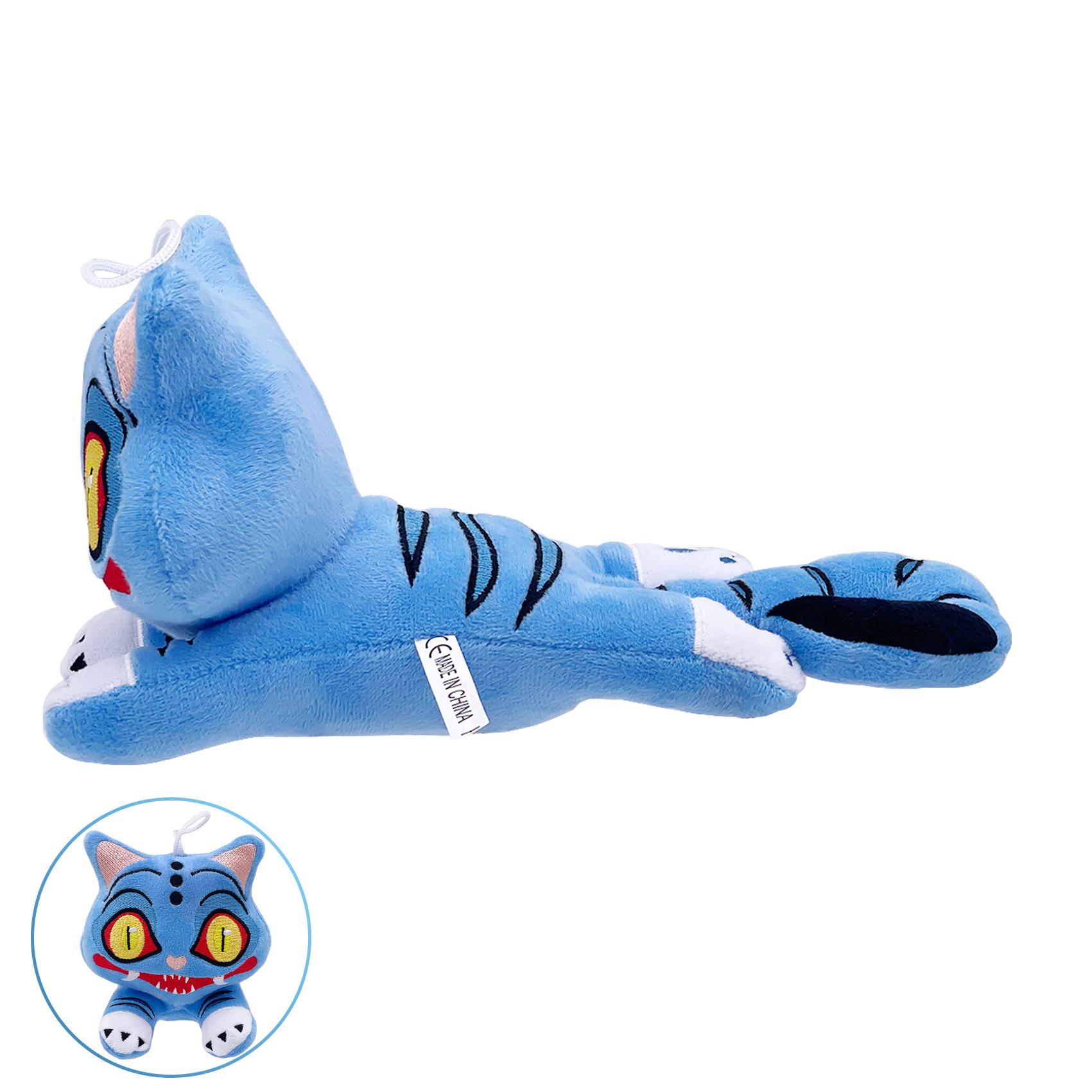Nieuwe Anime Jagers Pluche Schattige Paarse Tijger Zwarte Hoed Ekster Met 3 Ogen Monster Jacht Meisjesgroep Knuffel Voor Fans Cadeaus