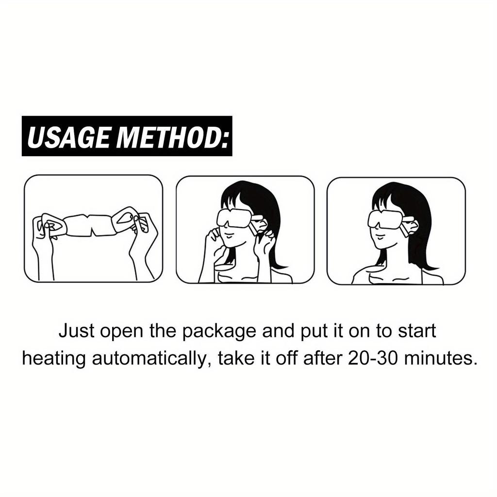 5PCS Artemisia Steam Eye Mask Relieves Eye Fatigue And Discomfort, Lightens Fine Lines, Black Circles, And Eye Protection Eye Mask