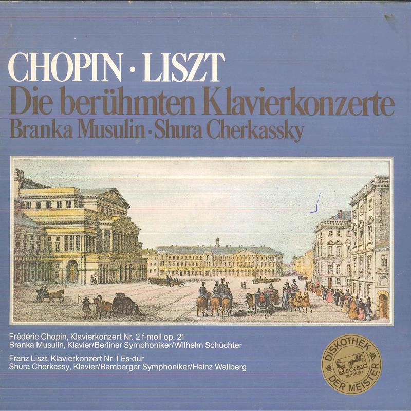 

LP Record BRANKA MUSULIN, WILHELM SCHUCHTER, - Chopin Konzert Fur Klavier Und Orch 87685XAK EURODISC Germany Classical Used