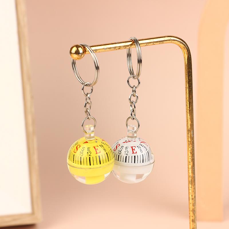 Round Shape Small Mini Survival Compasses For Outdoor Camping Hiking Travel Precision Dial EDC Ball Keychain