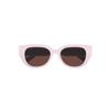 Gucci Logo Irregular Sunglasses Men's Pink