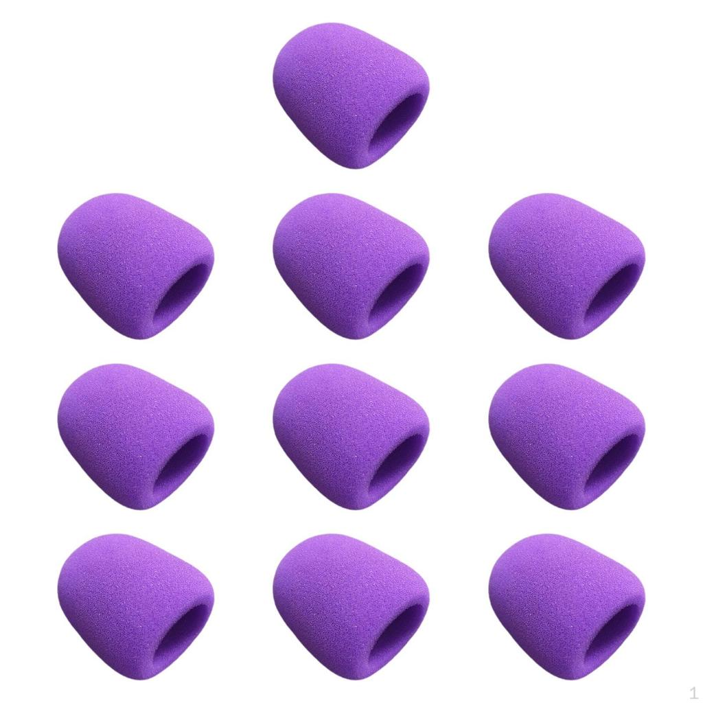 10er-Pack Mikrofon-Schaumstoffhüllen für Handmikrofone Tragbarer Ersatz Veranstaltungen