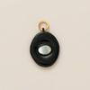 Colorful Natural Stone Zircon DIY Pendants with Gold Plating - European & American Fashion Jewelry