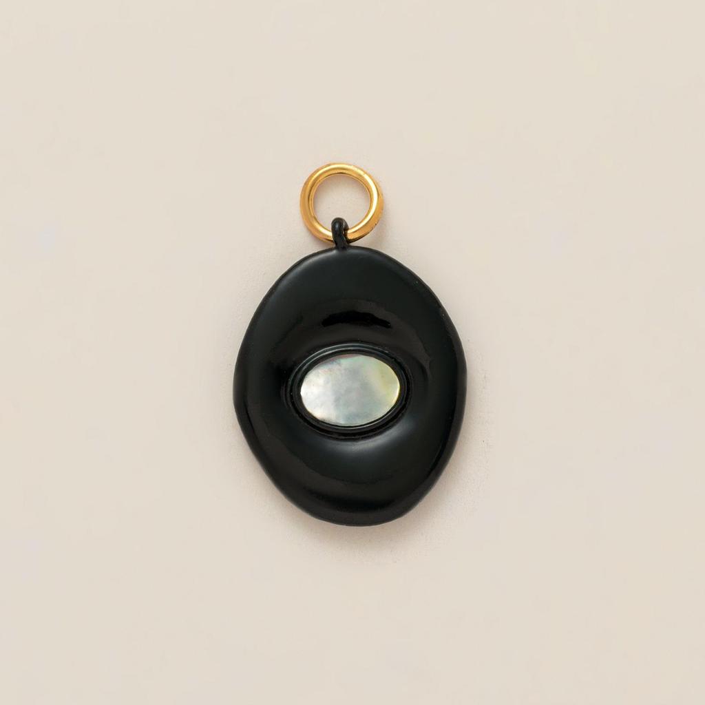 Colorful Natural Stone Zircon DIY Pendants with Gold Plating - European & American Fashion Jewelry