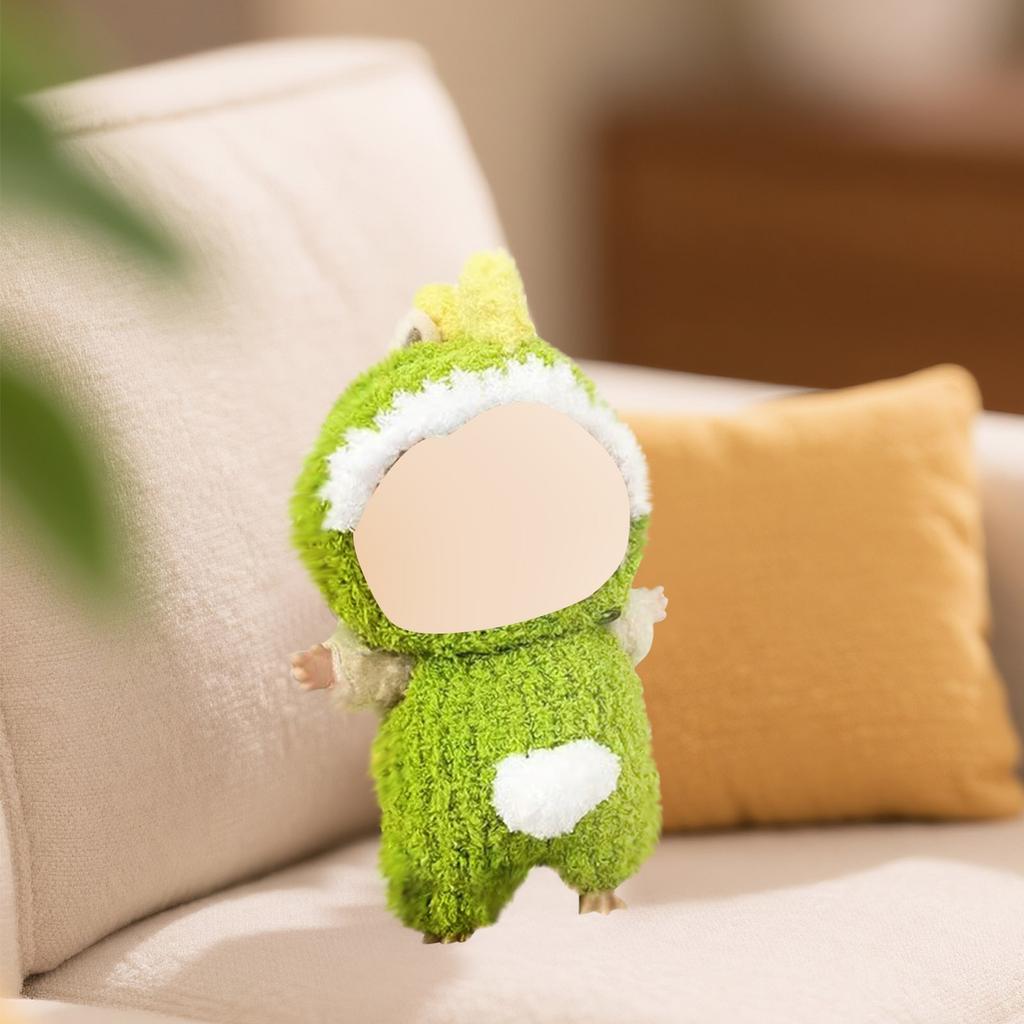 Cloth Pendant Clothes Cloud Velvet Green Dinosaur Set Does Not Include Dolls