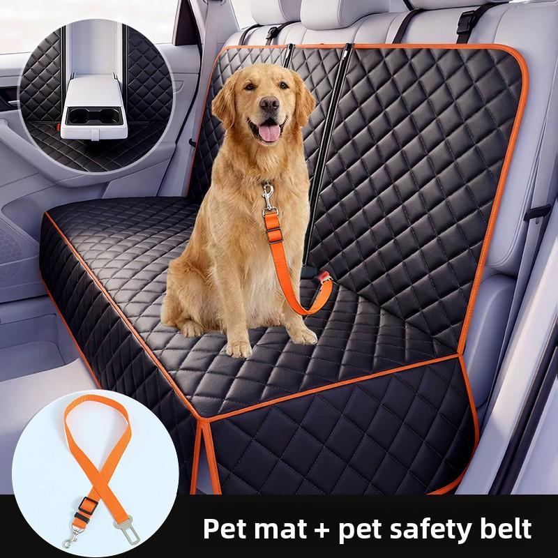 Waterproof Scratch Resistant Dog Car Seat Cover Hammock Protector for Pet Travel Rear Seat Bench Auto Accessories Pet Supplies