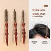 Boar Bristle Hair Brush Natural Boar Bristle Smooth Wooden Handle Hair Softening Comb for Home Salon Men Women