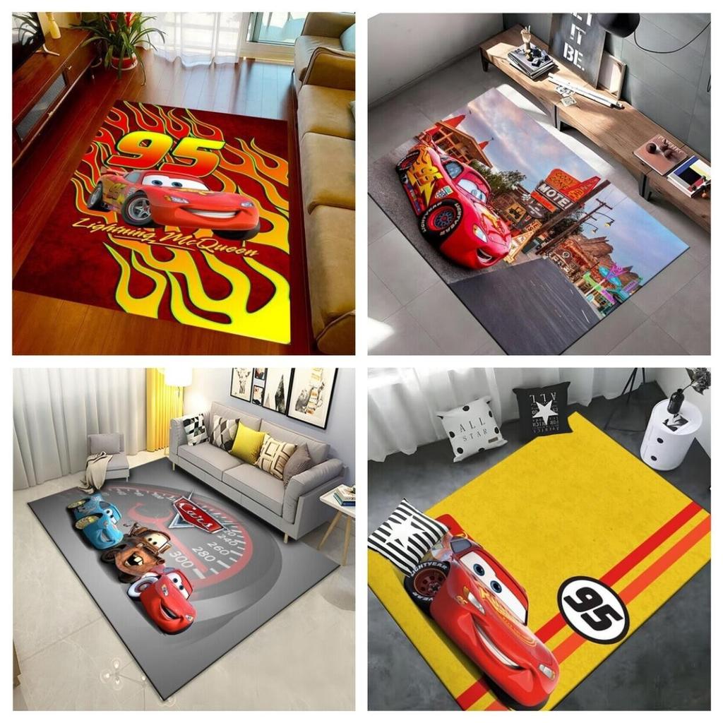Carpets Home Cartoon Printed Carpet Cars Lightning Mcqueen Large Area Rugs New