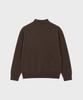 WORK ON BODY OFF Kor Semi-Overfit Mock Neck Knit [Brown]