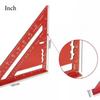 New 7 Inch Triangle Ruler Measurement Tool Carpenter Tools Inch Metric Angle Ruler Speed Square Woodworking Tools