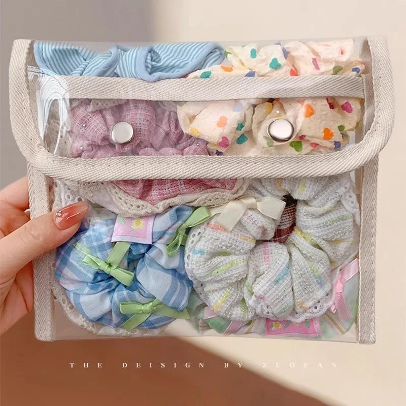 New Women Lace Scrunchies Elastic Hair Band Ponytail Holder Tie Hair Hoop Scrunchy Rubber Band Girl Hair Accessories Headwear