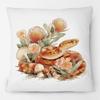 Australian Copperhead Snake Bottlebrush Flowers Animals Painting Cushion Covers Mushroom Art Pillow Case