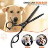 Sangelar 6.5 inch Colorful Pet Hair Scissors Thinning Scissors Pet Grooming Dog Scissors Professional Teddy Animal Hair Thinning Shear
