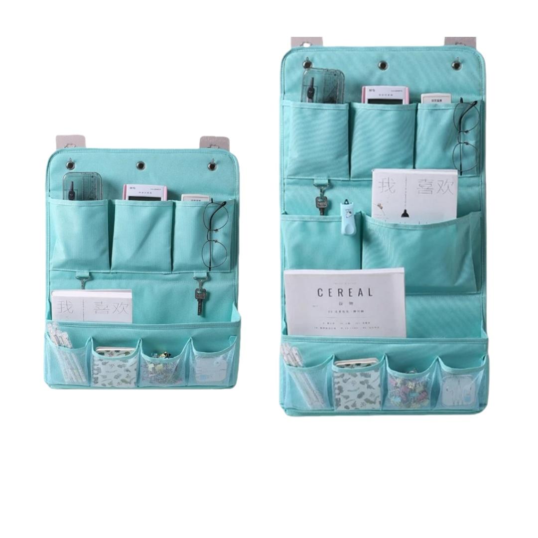 

1pc Simple Door Wall Hanging Storage Bag Cloth Art Waterproof Sundries Wardrobe Storage Bags Bedroom Underwear Socks Toys Organi 2 layers небесно-голубой