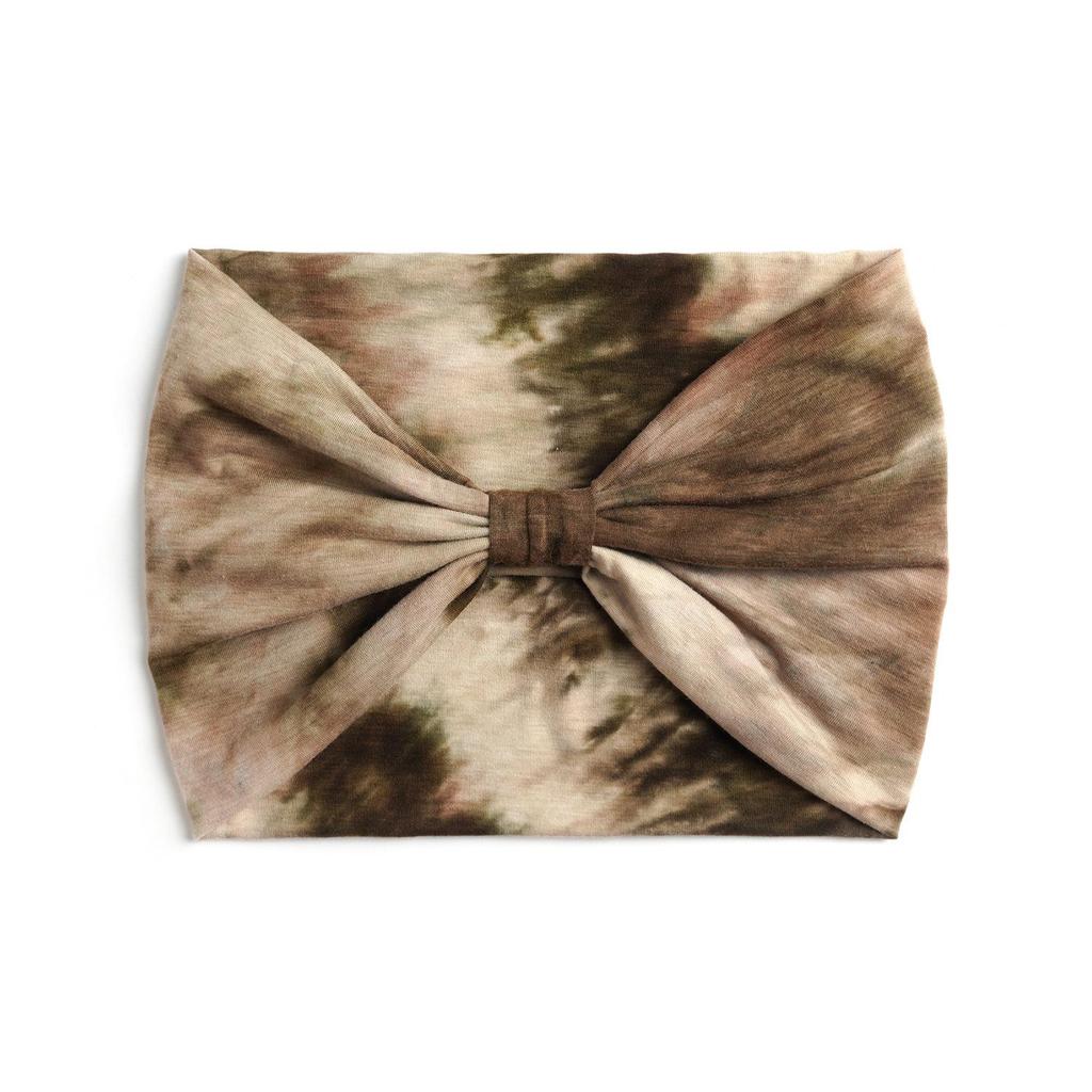 Fascia per capelli tie-dye sportiva e da yoga da donna extra larga da 18 cm