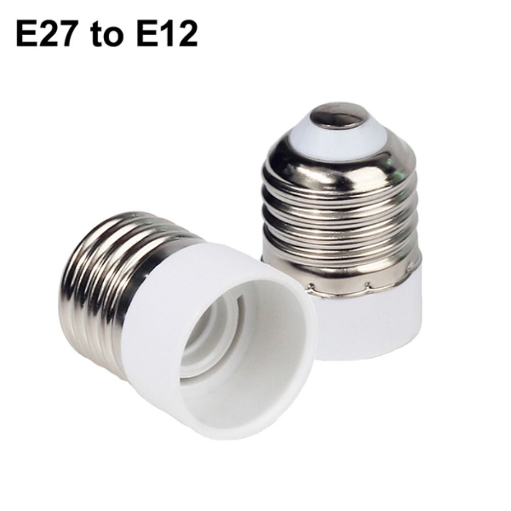 

Metal Light Bulb Socket Adapter Plastic Converter Durable Light Holder Home