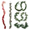 Christmas Garland Artificial Red Berry/Norfolk Pine Garland for Winter Fireplace Indoor Outdoor Holiday Decor
