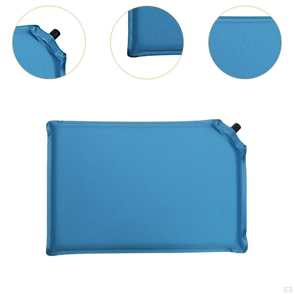 Pernă de scaun umplută cu aer pentru camping, funcție de umflare automată, pernă ușoară pentru birou și călătorii