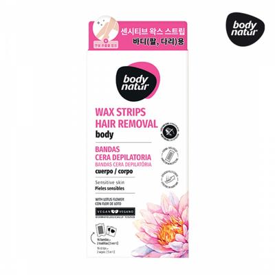 Bodynatur Wachsstreifen Körper Lotusblume
