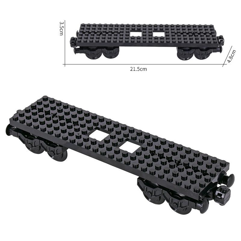 MOC City Train Base Wheel Carriage Building Blocks DIY Creative Toys for Kids Christmas Gift Assembled Bricks